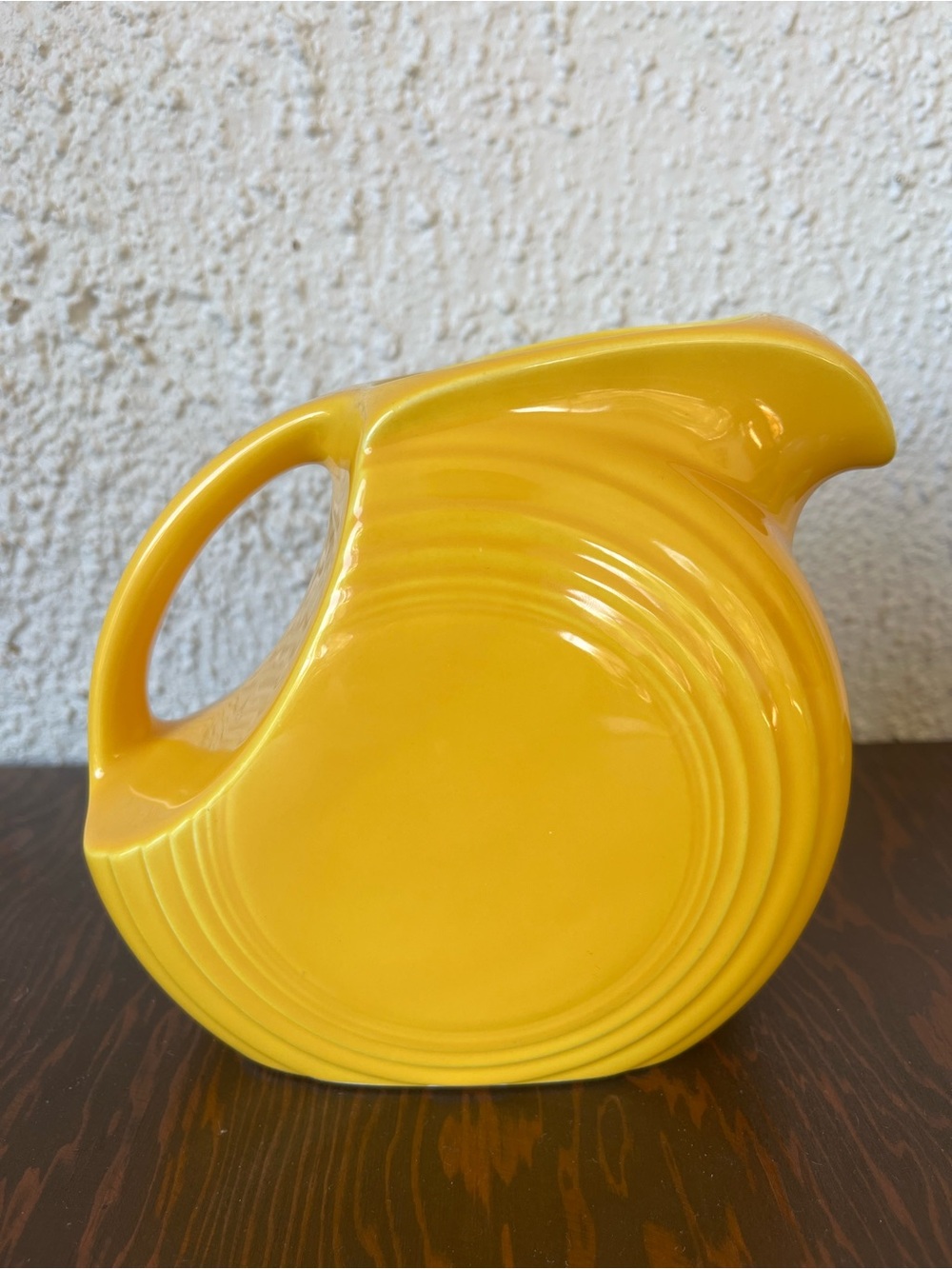 Fiestaware Disc Pitcher Marigold Yellow 6” Height